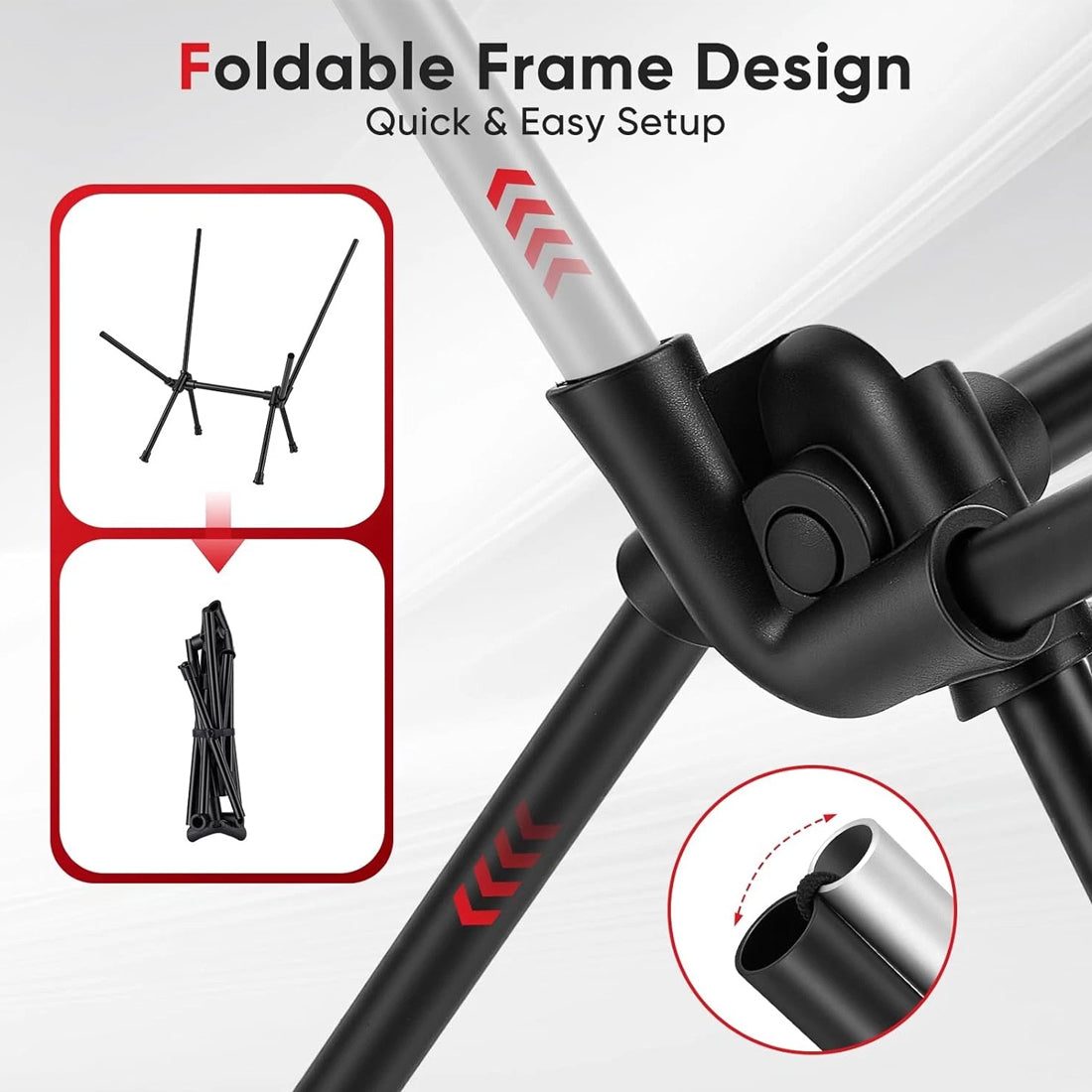 Lightweight Outdoor Folding Chair Camping Portable Seat High Back Fishing Chair